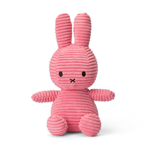 Miffy Sitting Corduroy Bubblegum Pink - 23cm