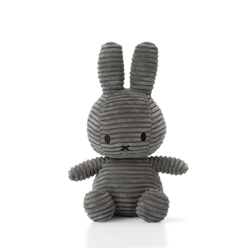 Miffy Sitting Corduroy Grey - 23cm