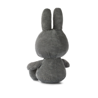 Miffy Sitting Corduroy Grey - 33cm Soft Toy Miffy 