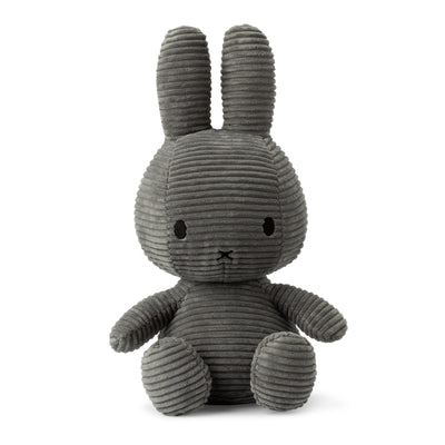 Miffy Sitting Corduroy Grey - 33cm Soft Toy Miffy 