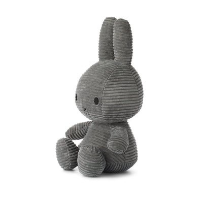 Miffy Sitting Corduroy Grey - 33cm Soft Toy Miffy 