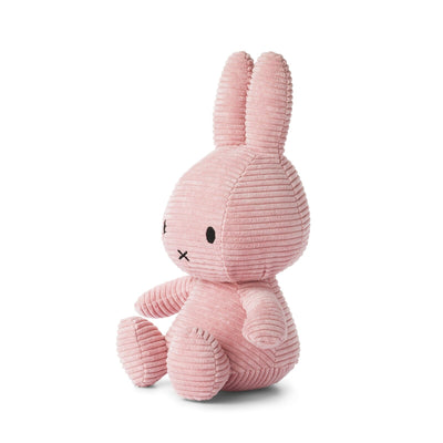 Miffy Sitting Corduroy Pink - 33cm Soft Toy Miffy 