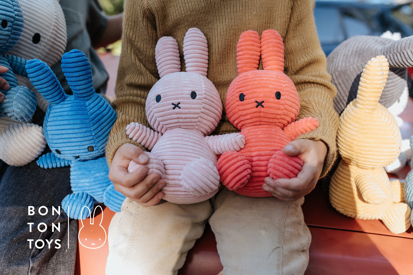 Miffy Sitting Corduroy Pink - 33cm Soft Toy Miffy 