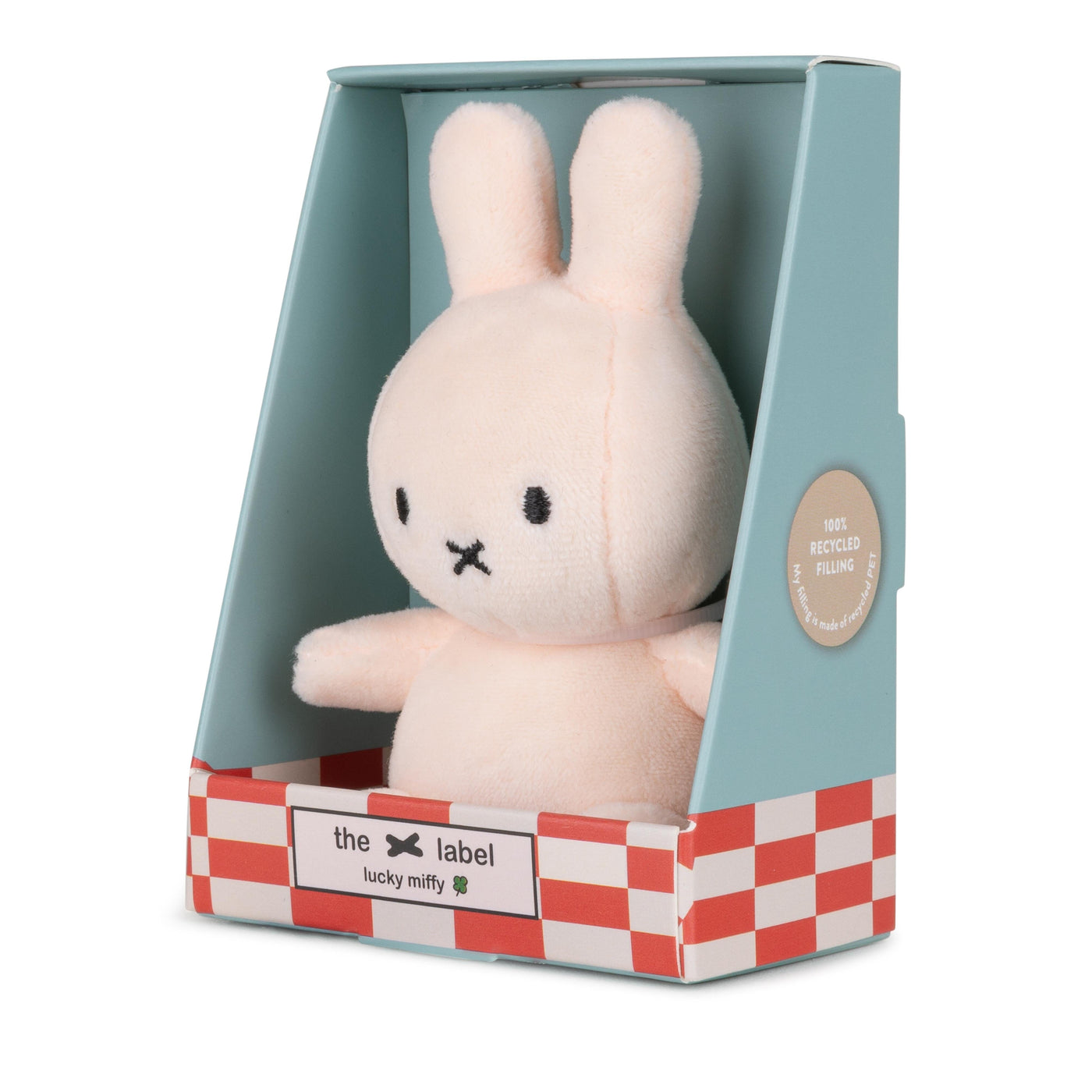 Miffy Sitting - Lucky Pink In Giftbox - 10 cm Soft Toy Miffy 