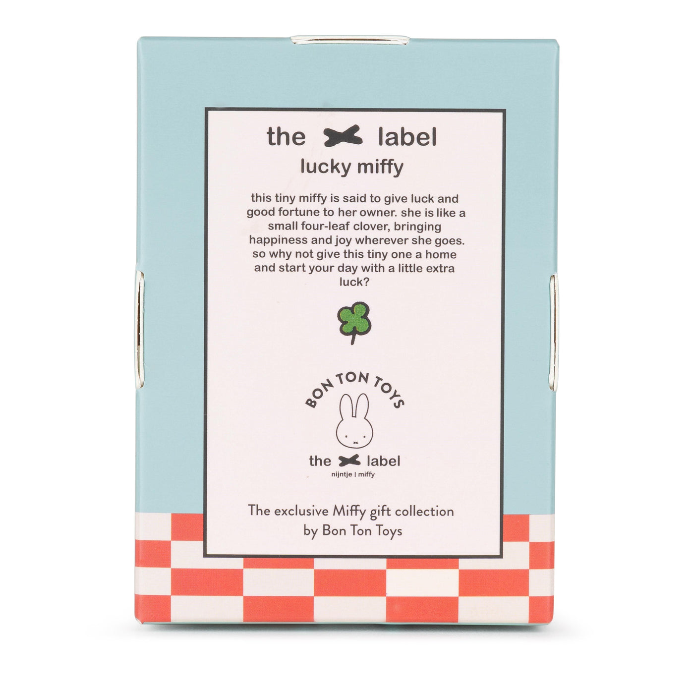 Miffy Sitting - Lucky Pink In Giftbox - 10 cm Soft Toy Miffy 