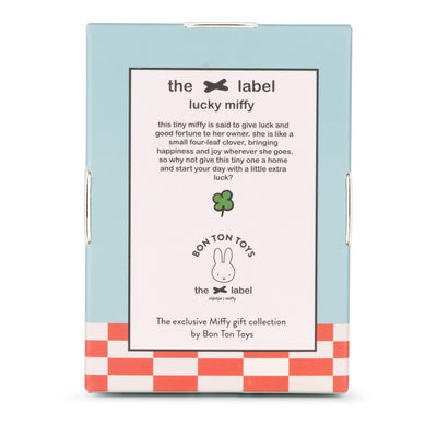 Miffy Sitting - Lucky Pink In Giftbox - 10 cm Soft Toy Miffy 