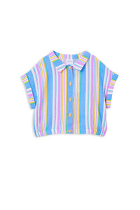 Milky - Crinkle Stripe Shirt