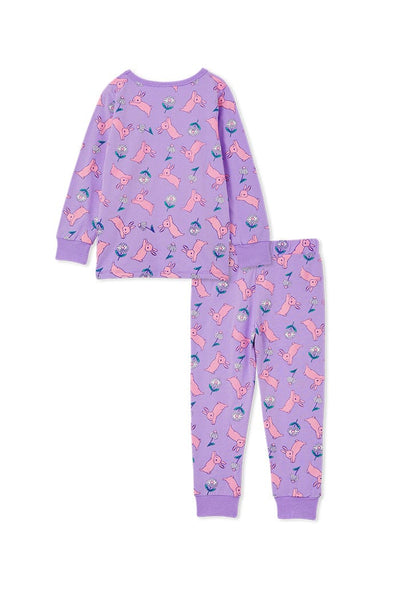 Milky Daisy Bunny PJs Long Sleeve Pyjamas Milky 