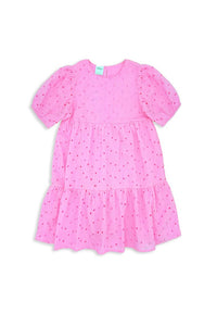 Milky - Pink Broderie Dress