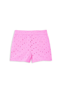 Milky - Pink Broderie Short