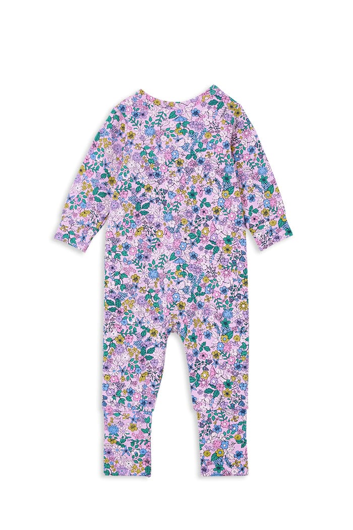 Milky Posy Zip Romper Romper Milky 