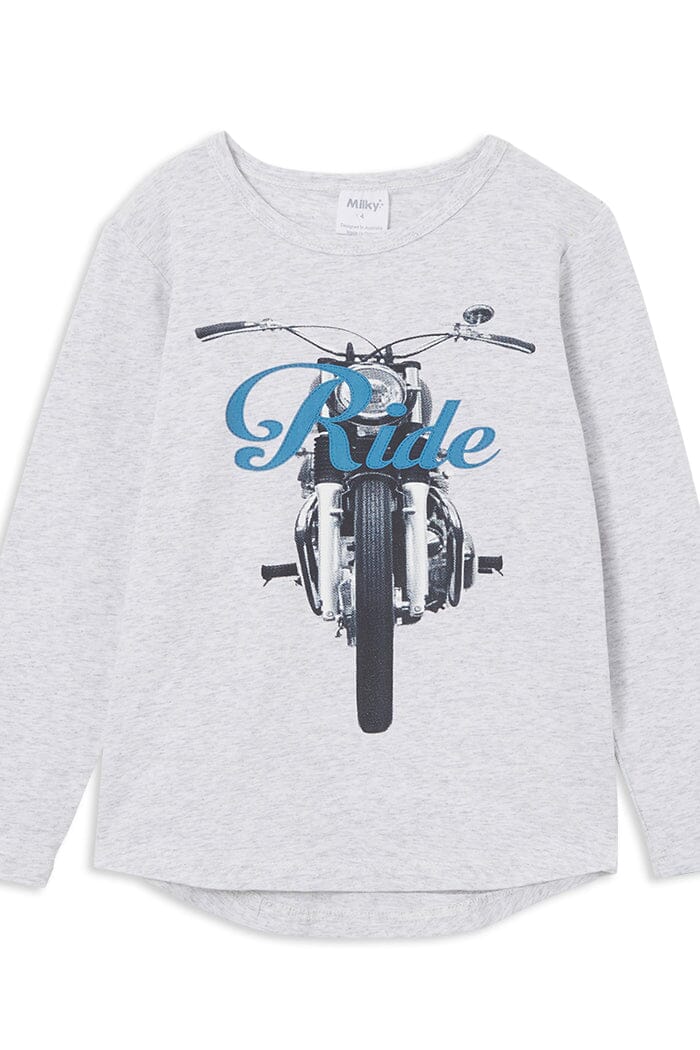 Milky Retro Ride Tee Long Sleeve T-Shirt Milky 