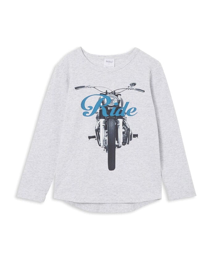 Milky Retro Ride Tee Long Sleeve T-Shirt Milky 