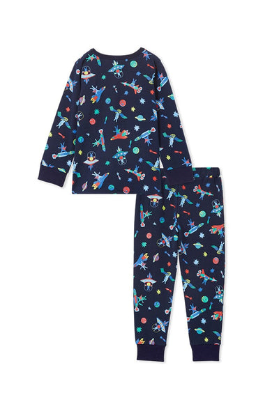 Milky Space Bunny PJs Long Sleeve Pyjamas Milky 