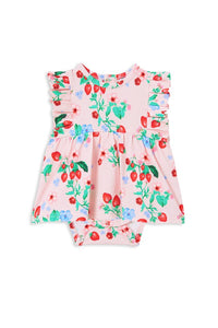 Milky - Very Berry Frill Baby Dress