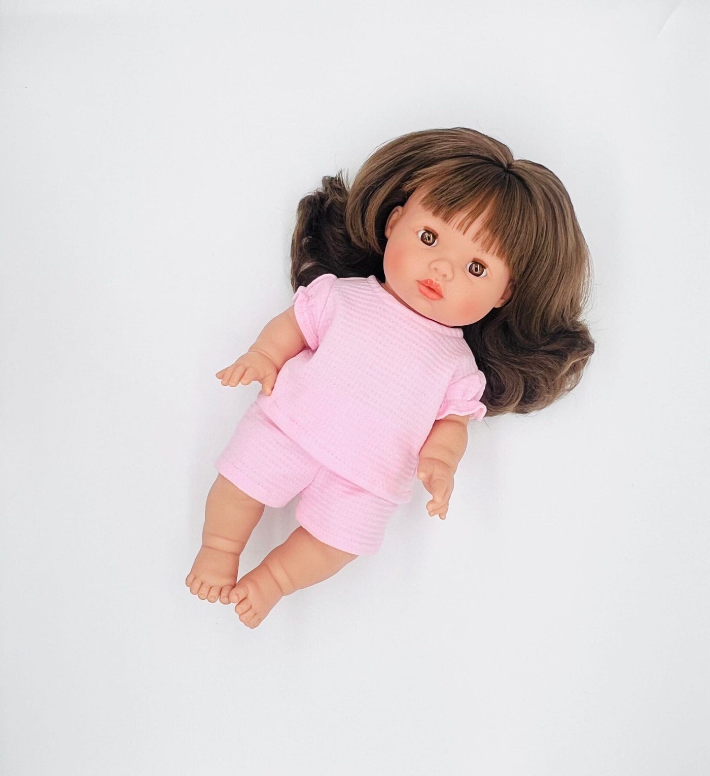 Mini Colettos – MC Pink Waffle Knit Doll Outfit Doll Accessories Mini Colettos 