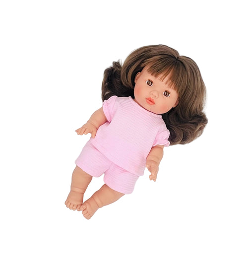 Mini Colettos - Doll Outfit | MC Pink Waffle Knit
