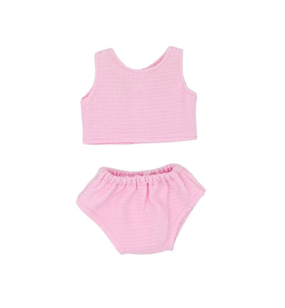 Mini Colettos – MC Pink Waffle Knit Doll Underwear Set Doll Accessories Mini Colettos 