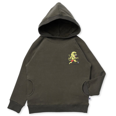 Minti A Sporty Lion Furry Hood - Khaki Hoodie Minti 