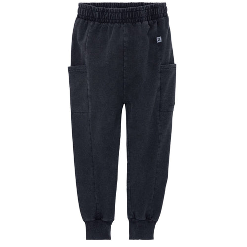 Minti Blasted Custom Trackies - Black Wash