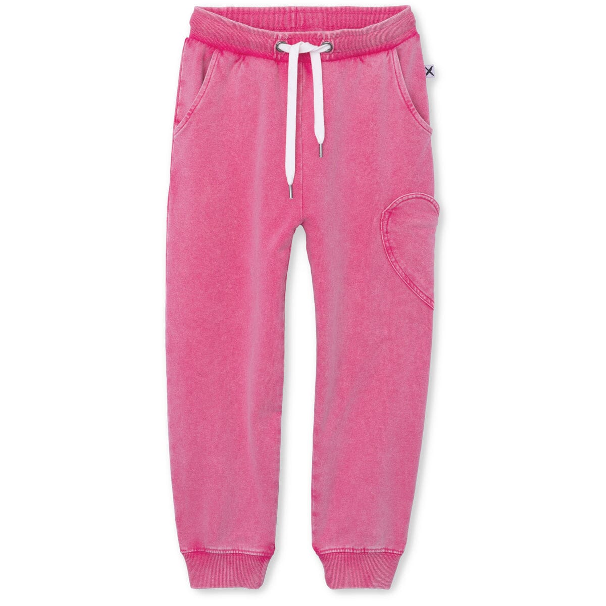 Minti Blasted Heart Pocket Trackies - Pink Wash Trackpants Minti 