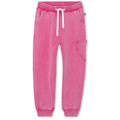 Minti Blasted Heart Pocket Trackies - Pink Wash