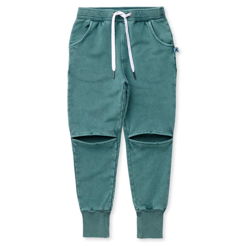 Minti Blasted Hidden Knee Trackies - Forest Wash