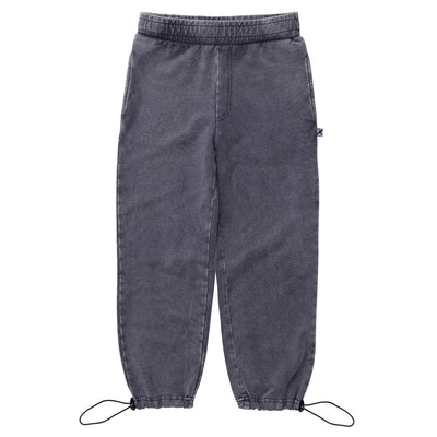 Minti Blasted Toggle Trackies - Black Wash Trackpants Minti 