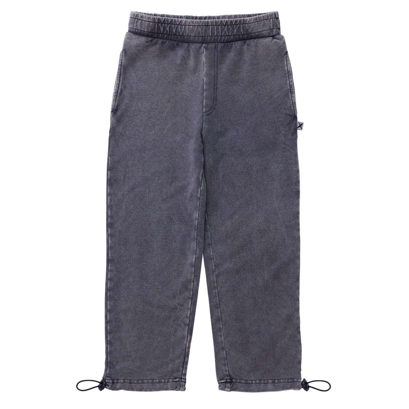 Minti Blasted Toggle Trackies - Black Wash Trackpants Minti 