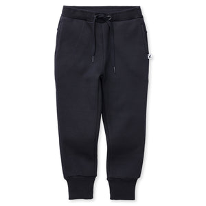 Minti Boys Furry Waffle Trackies - Black