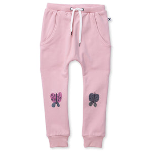 Minti Butterfly Knee Furry Trackies - Ballet