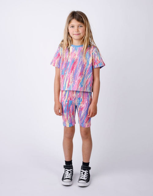 Minti - Crayon Cropped Tee | Multi - PREORDER