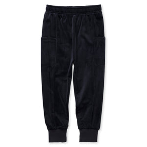 Minti Custom Velvet Trackies - Black