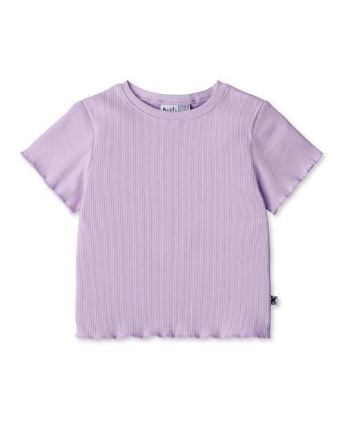 Minti - Deluxe Rib Tee | Light Purple - PREORDER