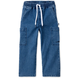 Minti Denim Cargo Jeans - Indigo Wash