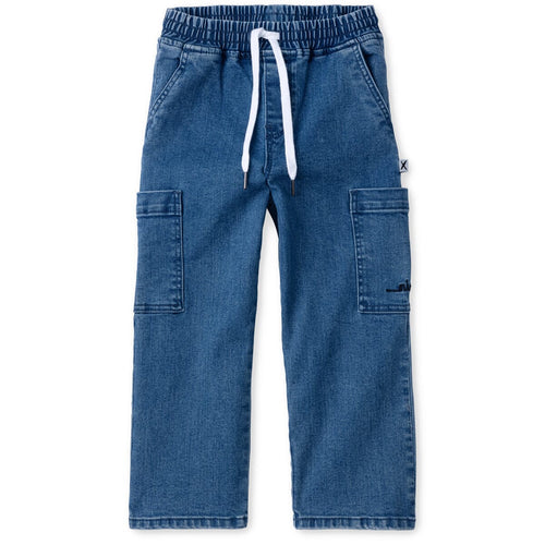 Minti Denim Cargo Jeans - Indigo Wash