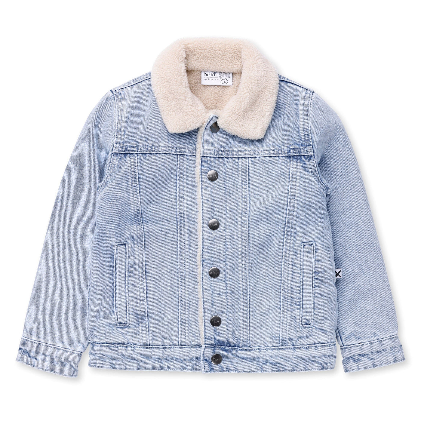 Minti Diamond Denim Bomber - Blue Denim Jacket Minti 