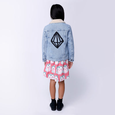 Minti Diamond Denim Bomber - Blue Denim Jacket Minti 