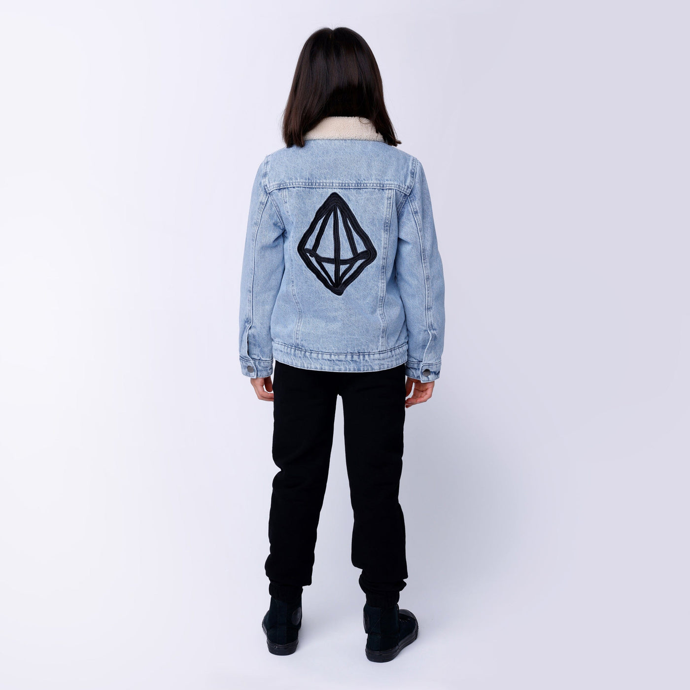 Minti Diamond Denim Bomber - Blue Denim Jacket Minti 