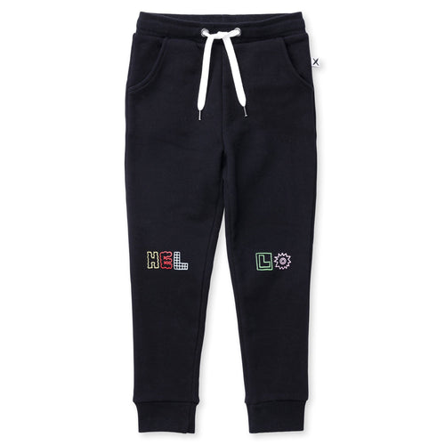 Minti Fancy Hello Furry Trackies - Black