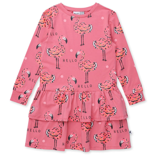 Minti Flamingo Party Dress - Rose