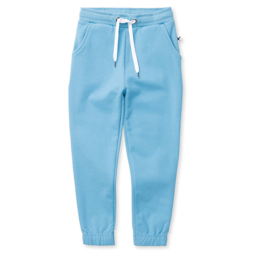 Minti Furry Gathered Cuff Trackies - Light Aqua