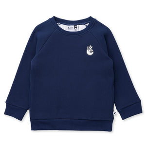 Minti Furry Waffle Crew - Navy