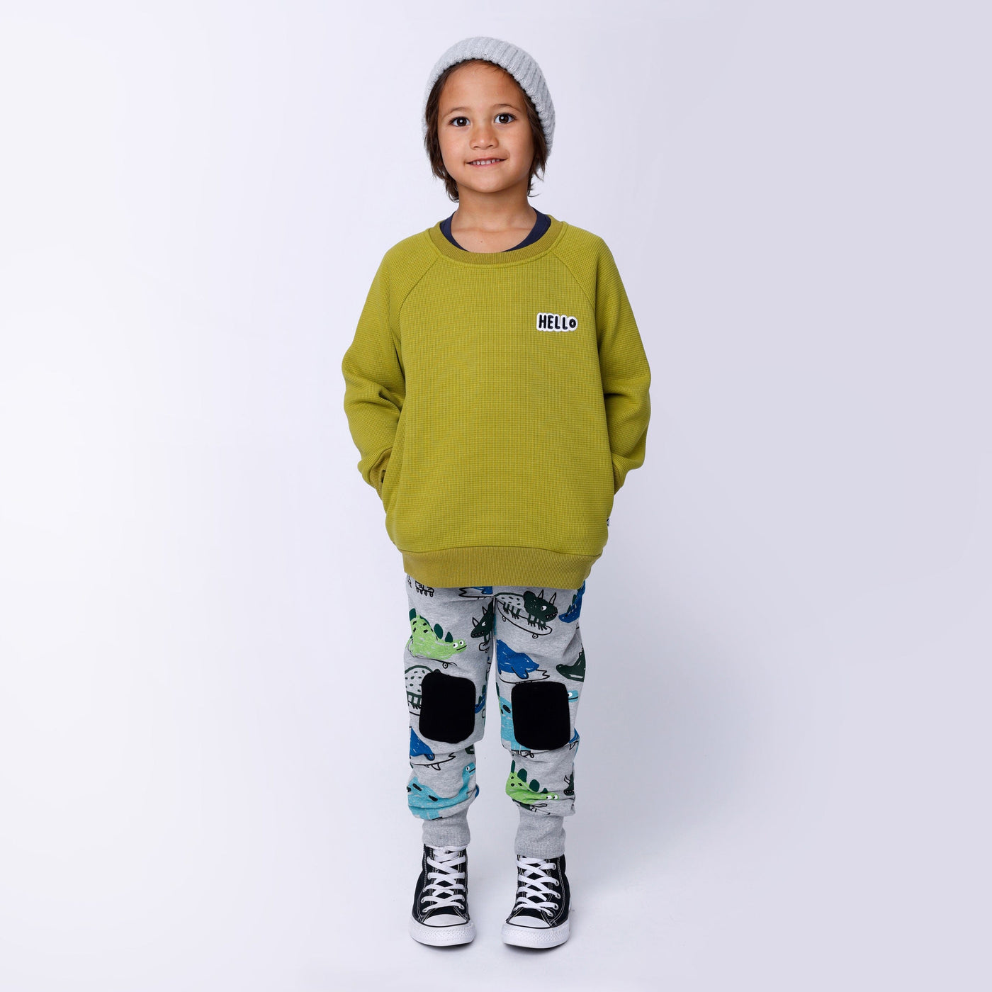 Minti Furry Waffle Crew - Zest Jumper Minti 