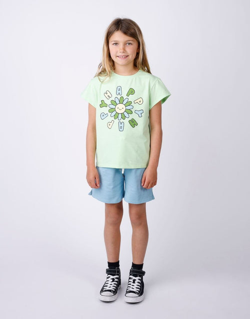 Minti - Happy Happy Tee | Lime Marle - PREORDER