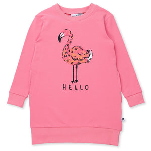 Minti Hello Flamingo Dress - Candy