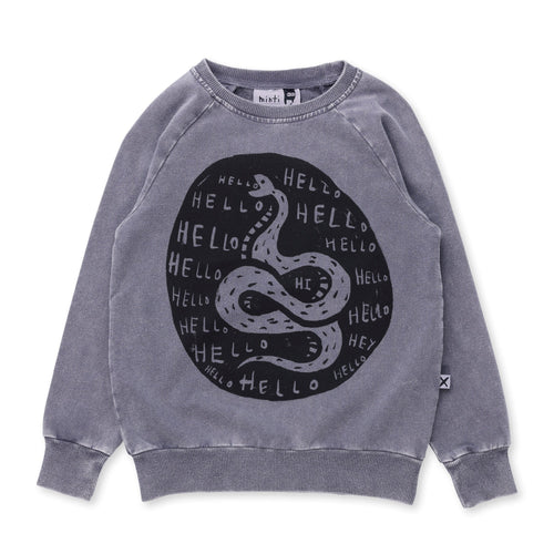 Minti Hello Snake Crew - Grey Wash