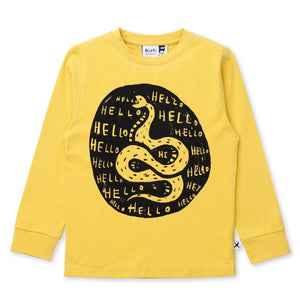 Minti Hello Snake Tee - Mustard