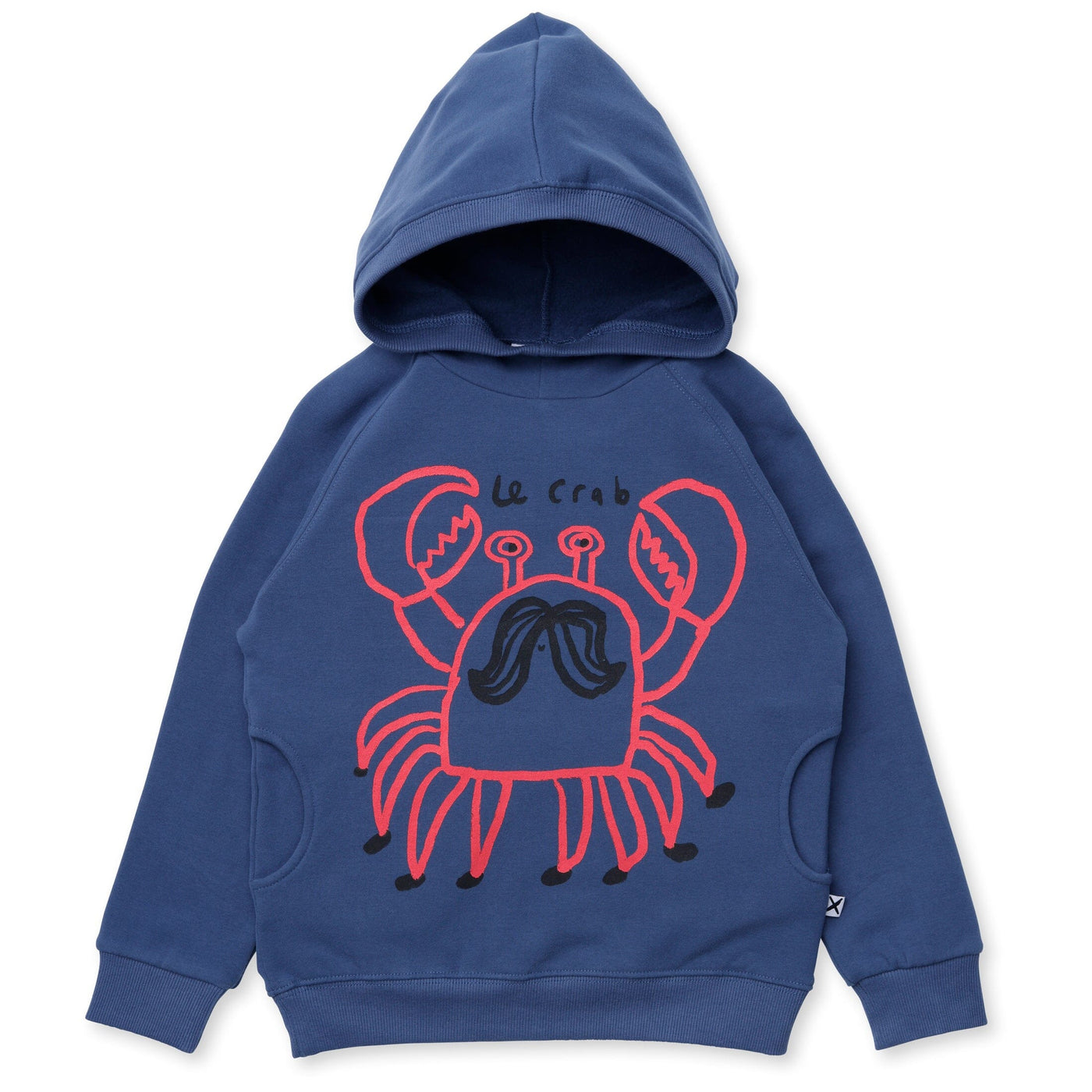 Minti Le Crab Furry Hood - Navy Hoodie Minti 
