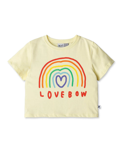 Minti - Love-Bow Cropped Tee | Lemon - PREORDER